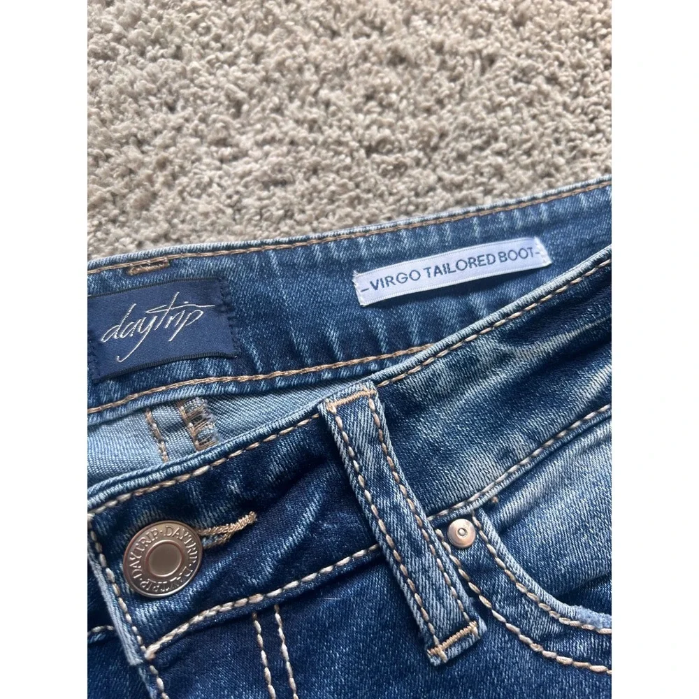 Daytrip Virgo Tailored Boot Jeans Womens 28XXL Blue Distressed - Picture 7 of 8